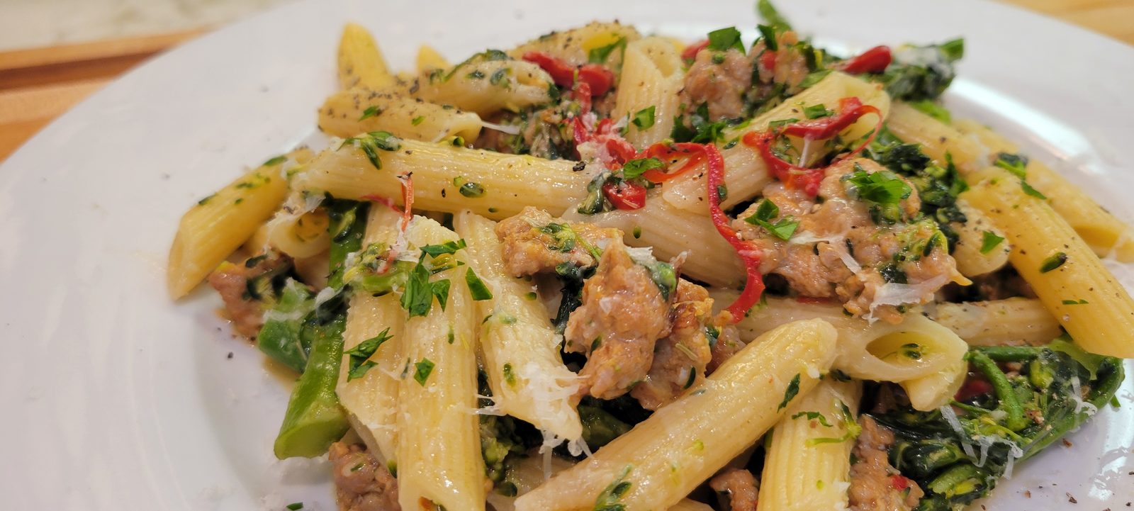 Sausage and Baby Broccoli Pasta